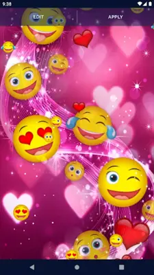 Cute Emoji Live Wallpaper android App screenshot 1